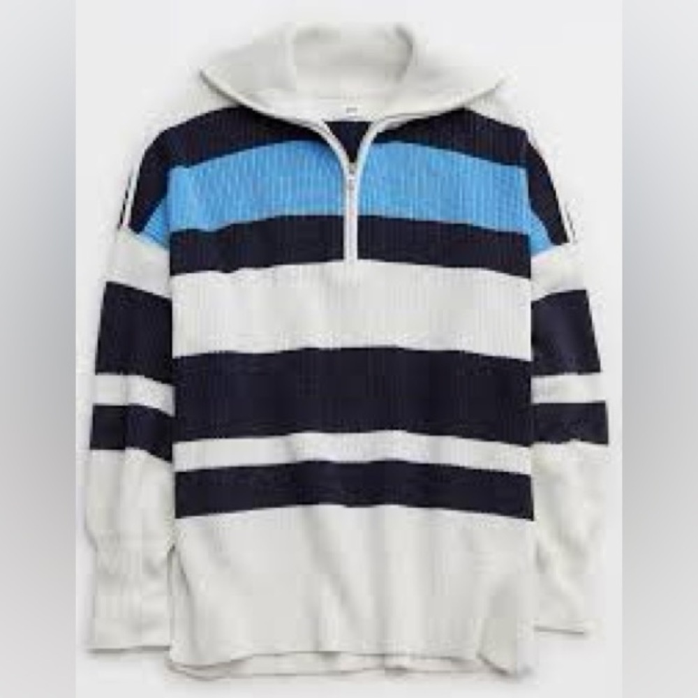 Aerie Beyond Quarter Zip Sweater - Picture 2 of 4